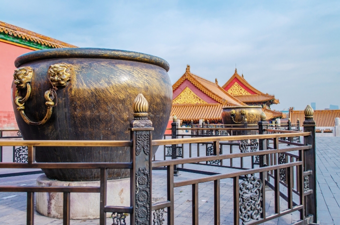 Một chiếc chum ở Tử Cấm Th&agrave;nh ng&agrave;y nay. Ảnh: VCG