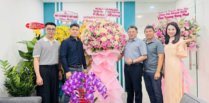 Sự kiện khai trương văn ph&ograve;ng đại diện TP HCM của Nam A Travel. Ảnh: Nam A Travel