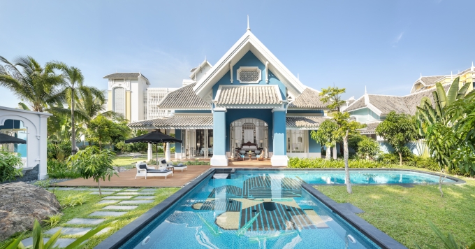 Villa với kiến tr&uacute;c cổ điển, sang trọng. Ảnh: JW Marriott Phu Quoc